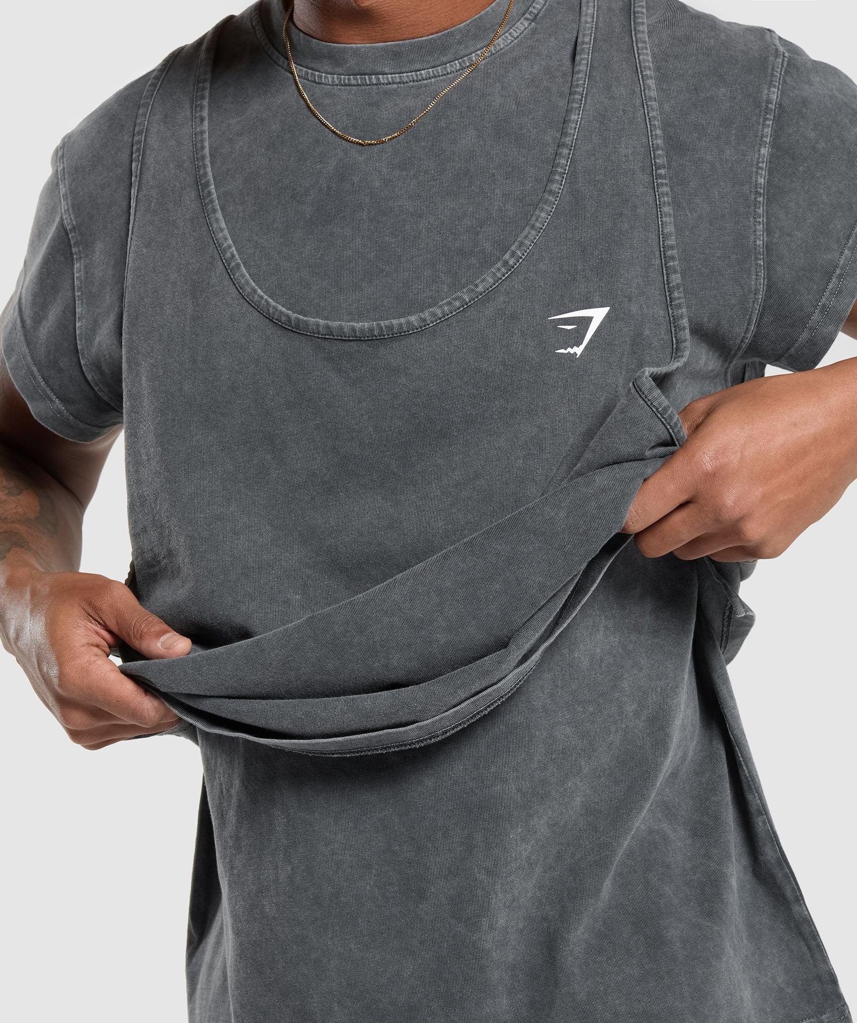 Washed Double Layer T-Shirt Product Image