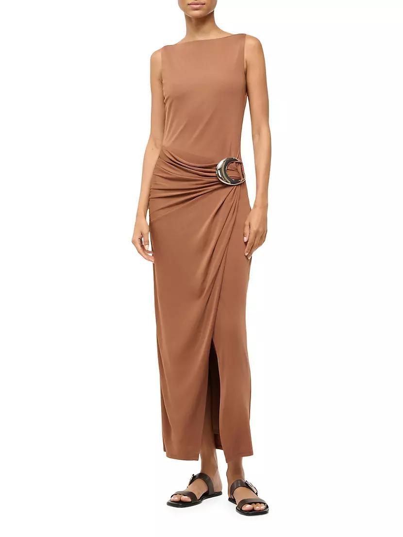 Talia Drape Hardware Sheath Dress Product Image