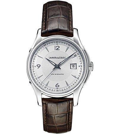 Hamilton Jazzmaster Viewmatic Brown Leather Automatic Watch Product Image