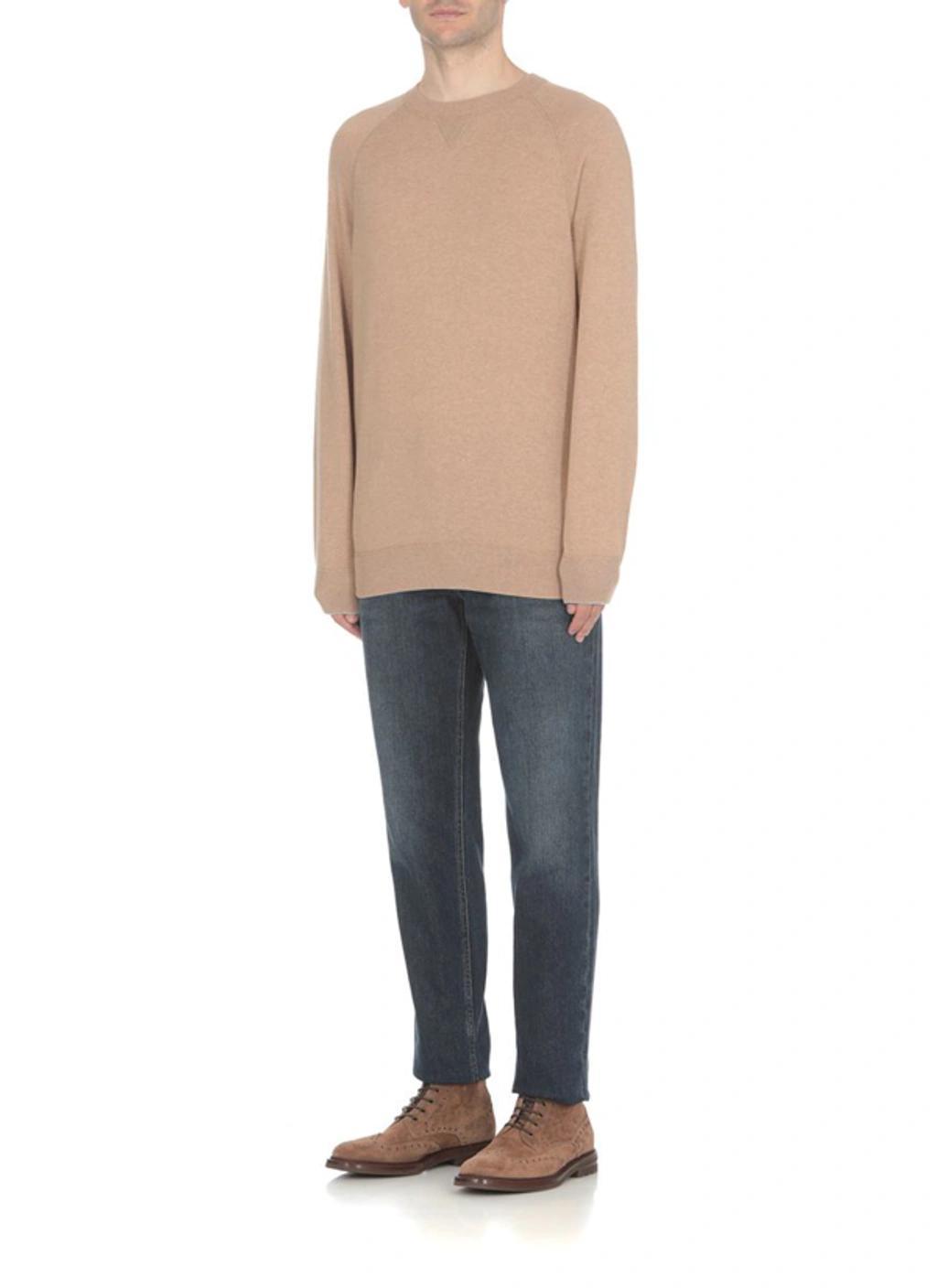 BRUNELLO CUCINELLI Stonewashed Cotton Denim Jeans In Blue Product Image