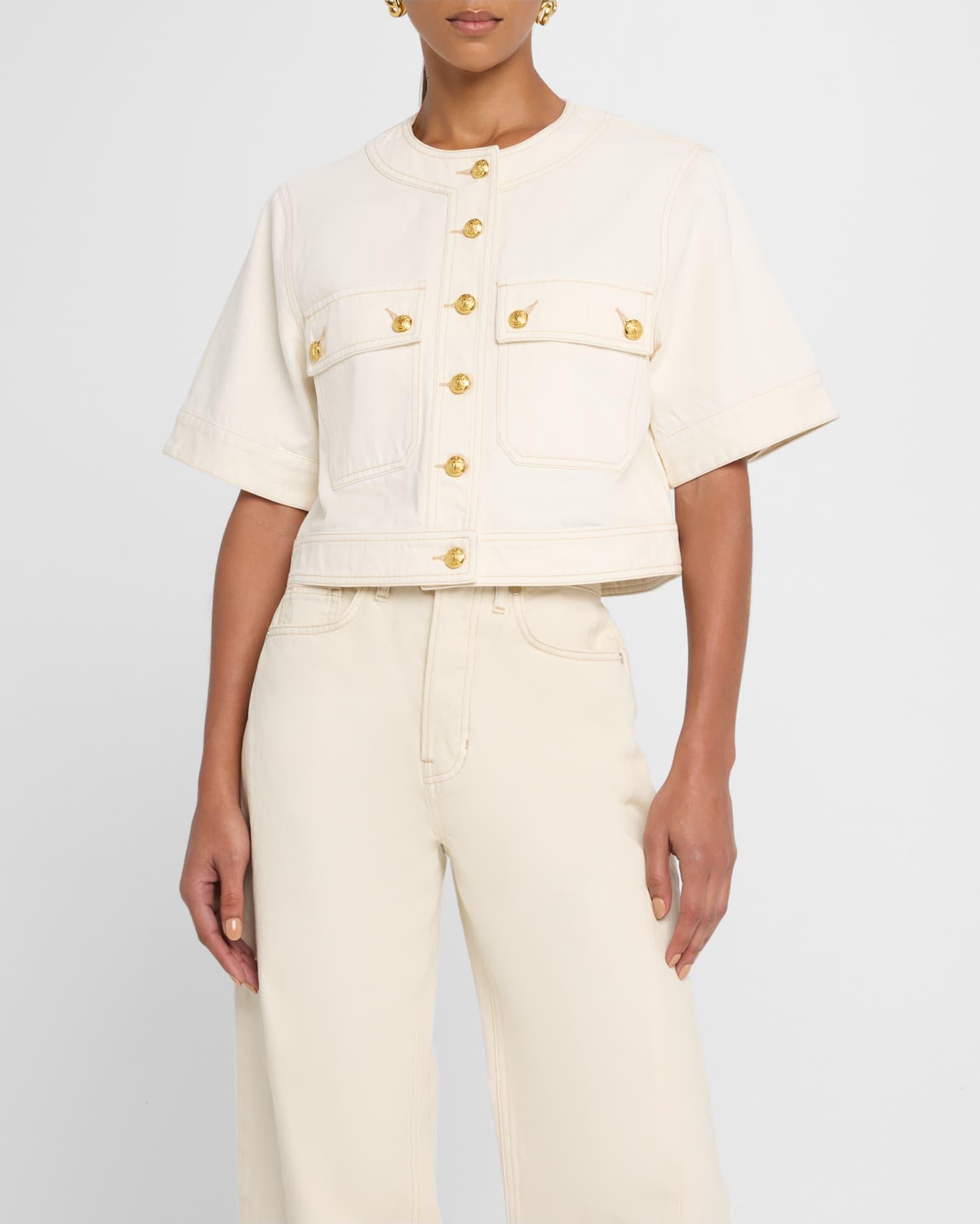 Elias Short-Sleeve Denim Jacket Product Image