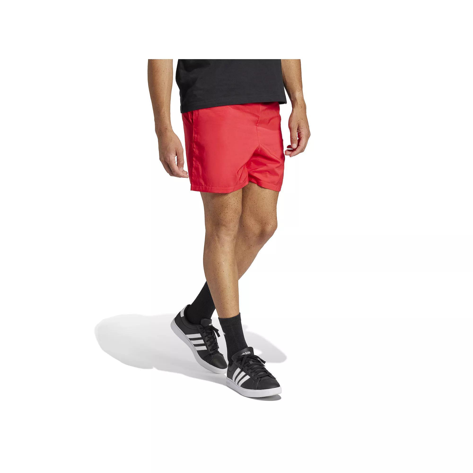 Men's adidas Essentials Small Logo Chelsea Sportswear Cargo Shorts, Size: XXL, Pure Red Product Image