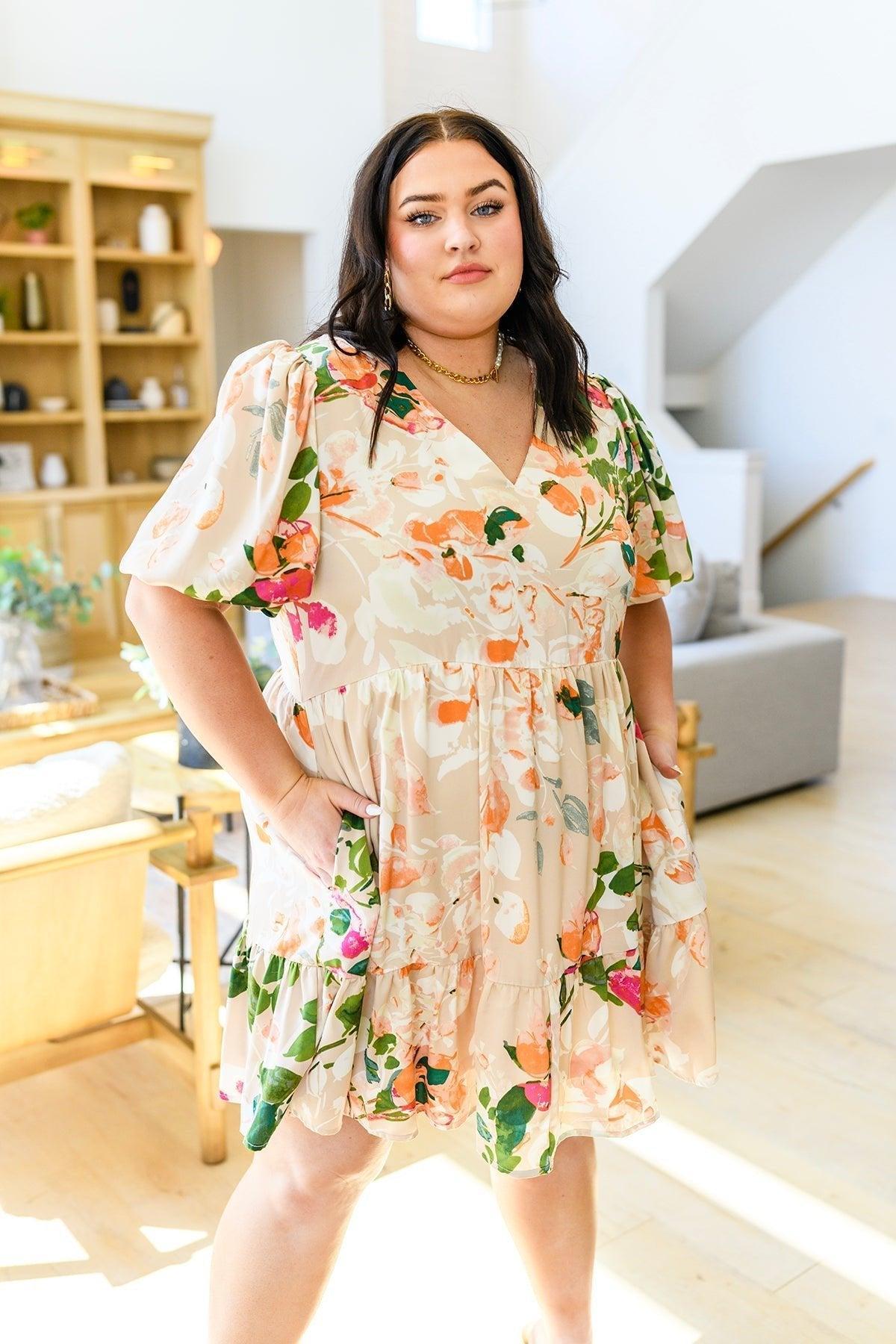 Life of the Party Floral Jumpsuit in Green Product Image