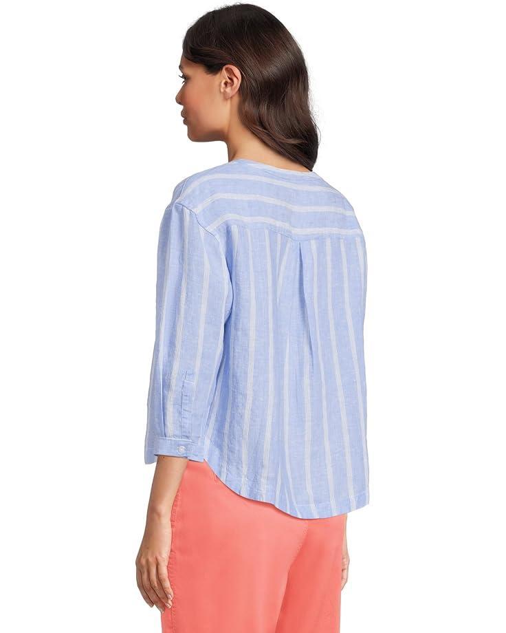 Cotton Linen Tee Splitneck Product Image
