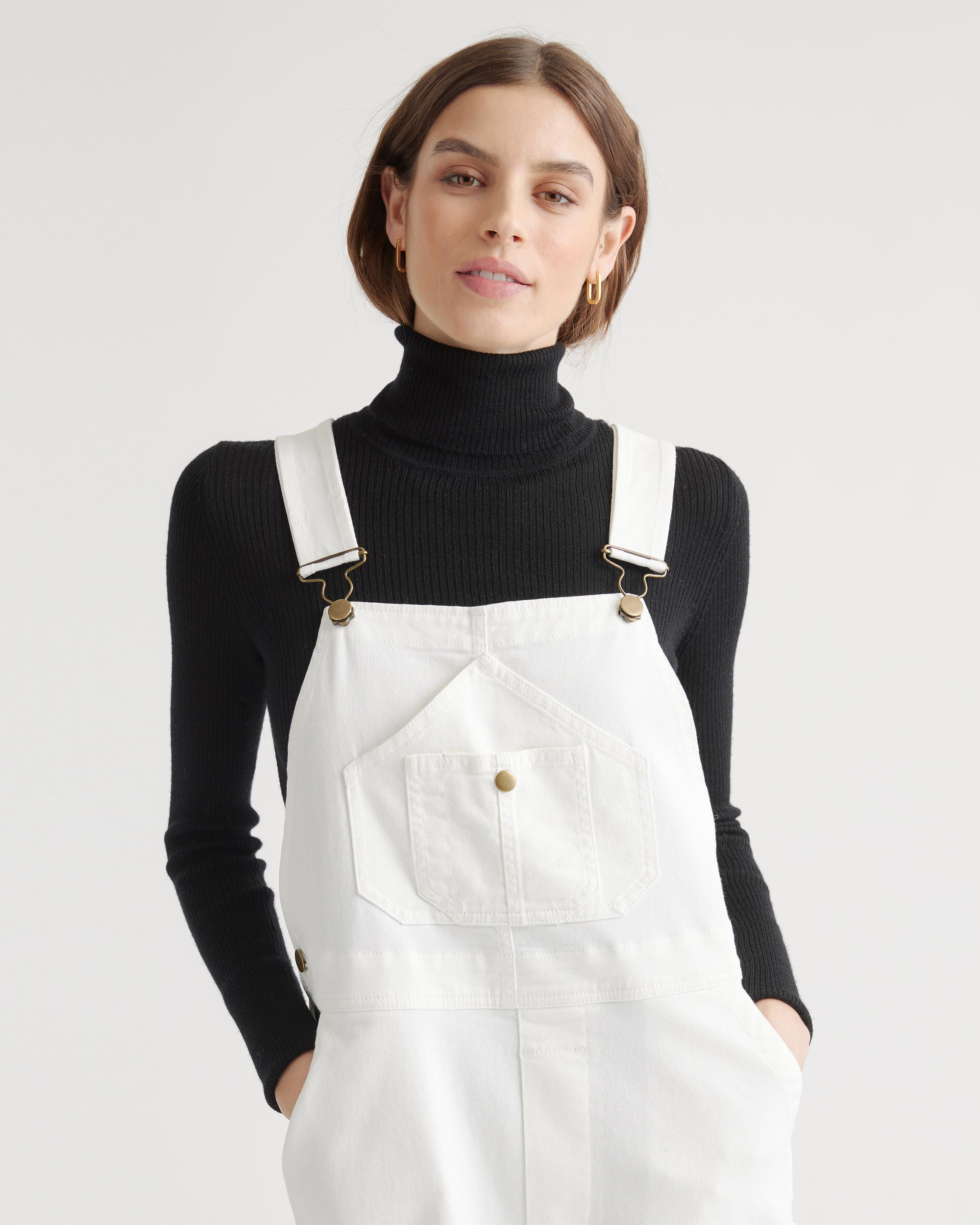 Quince | Women's Organic Stretch Cotton Twill Relaxed Overalls Organic Cotton Product Image