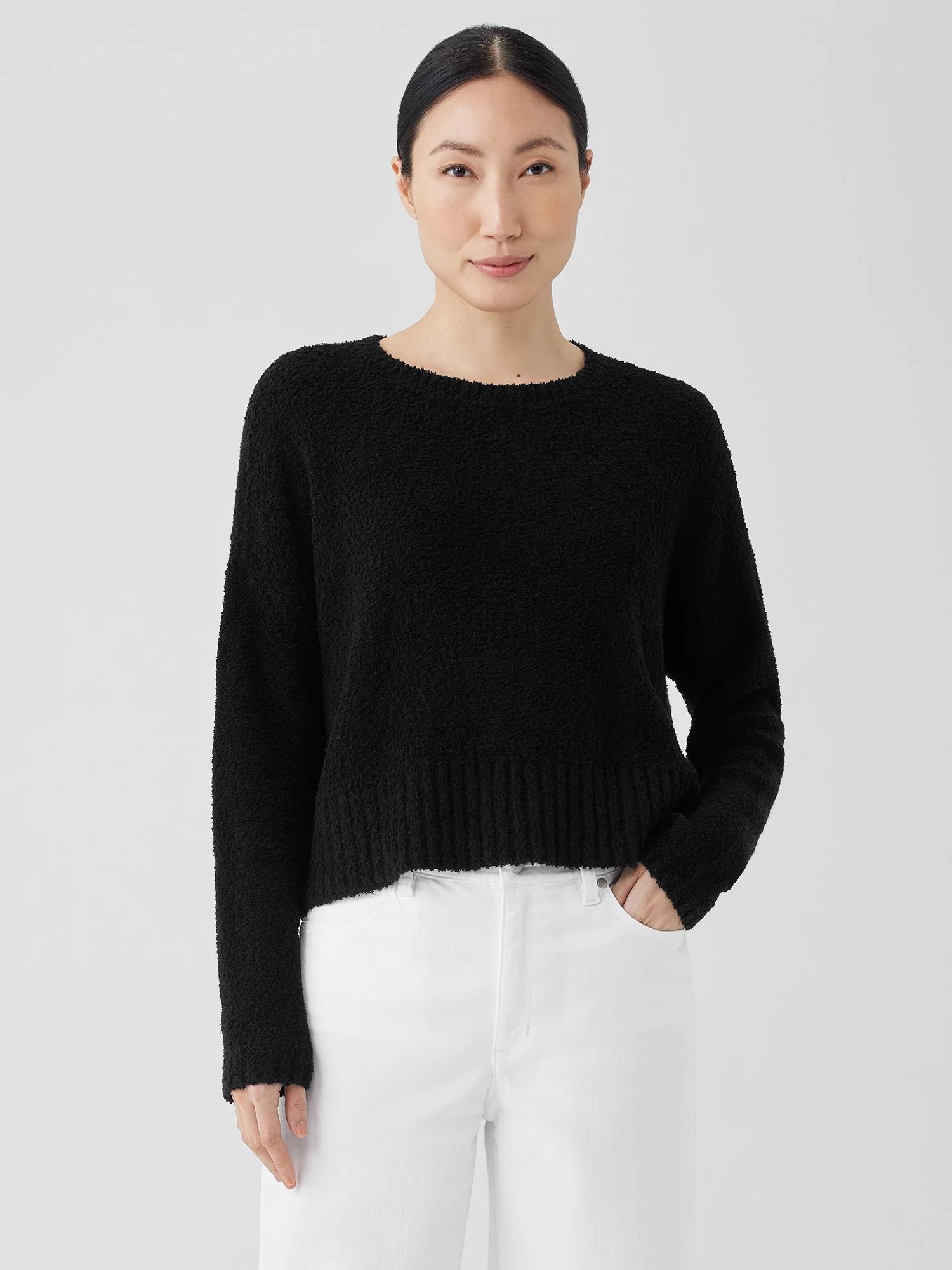 Cotton Fluff Crew Neck Top Product Image