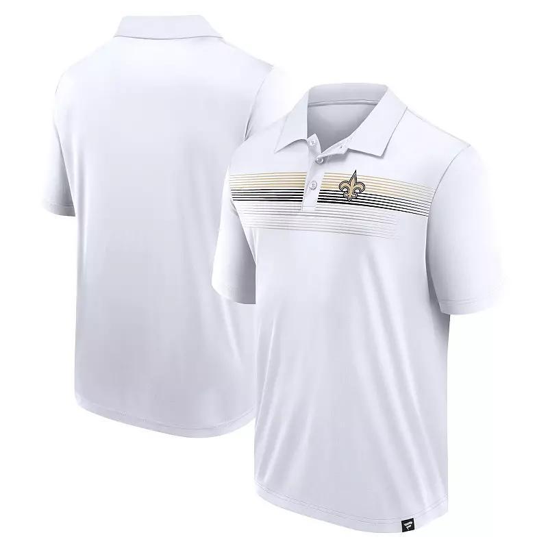 Men's Fanatics White New Orleans Saints Big & Tall Sublimated Polo, Size: 3XB Product Image