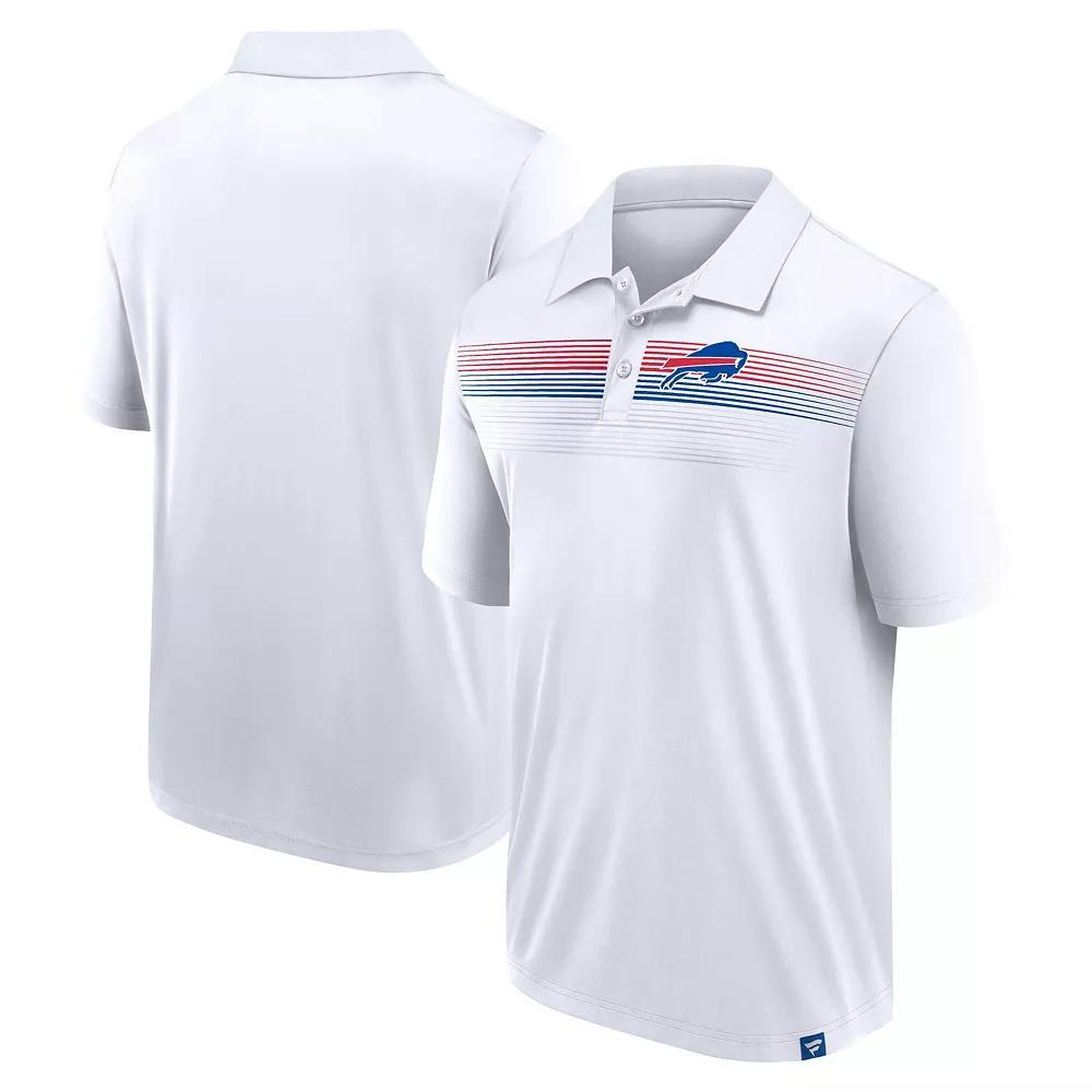 Men's Fanatics Branded White Buffalo Bills Victory For Us Interlock Polo, Size: 5XL Product Image