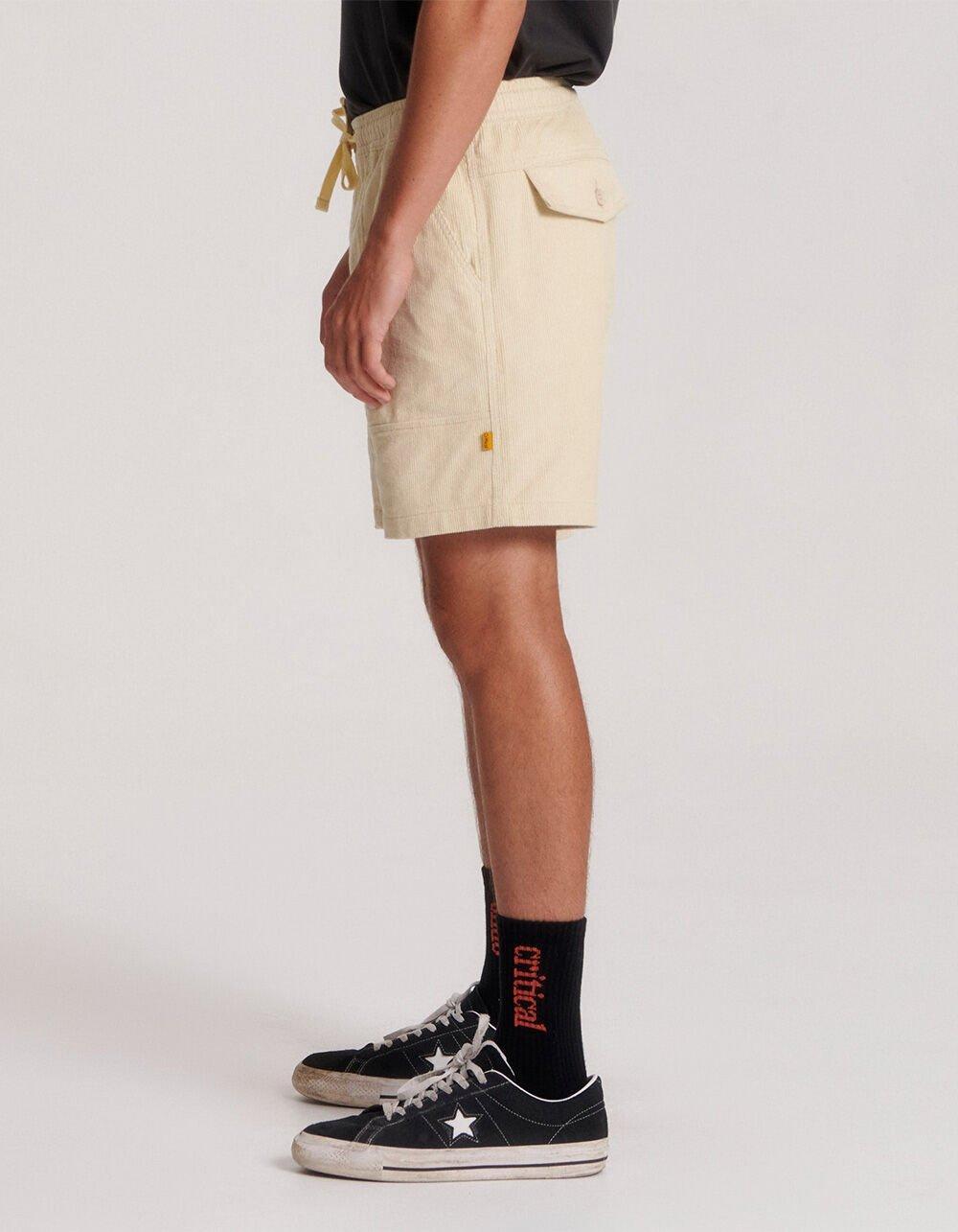 THE CRITICAL SLIDE SOCIETY All Day Cord Mens Shorts - LATTE Product Image