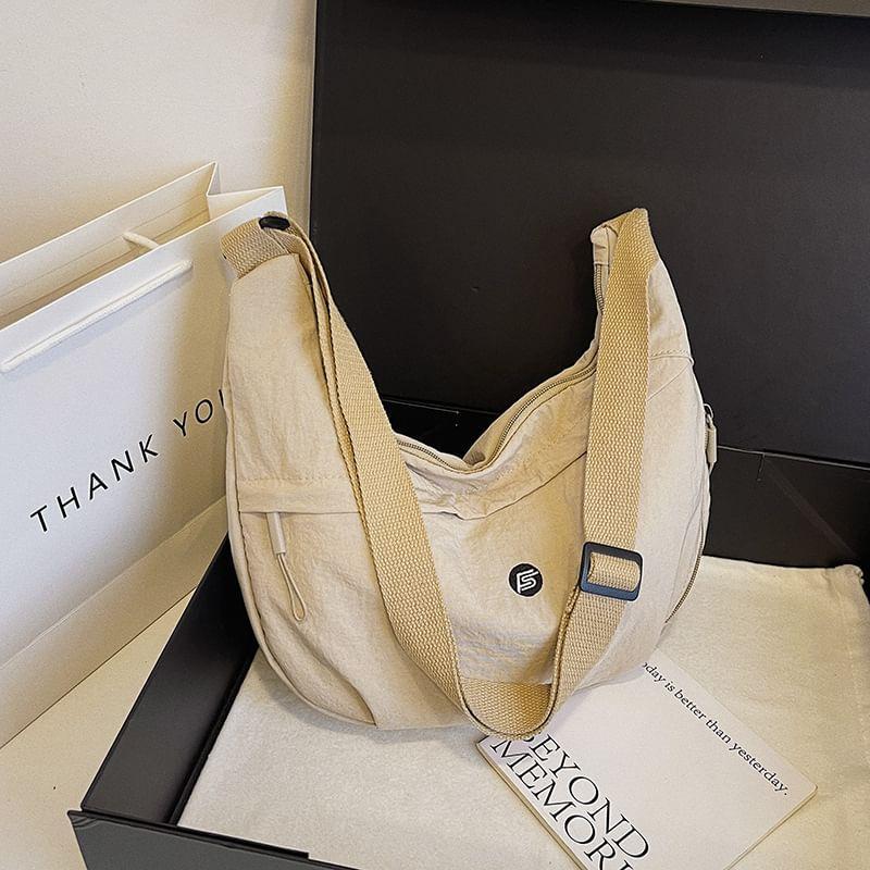 Letter Embroidered Crossbody Bag Product Image