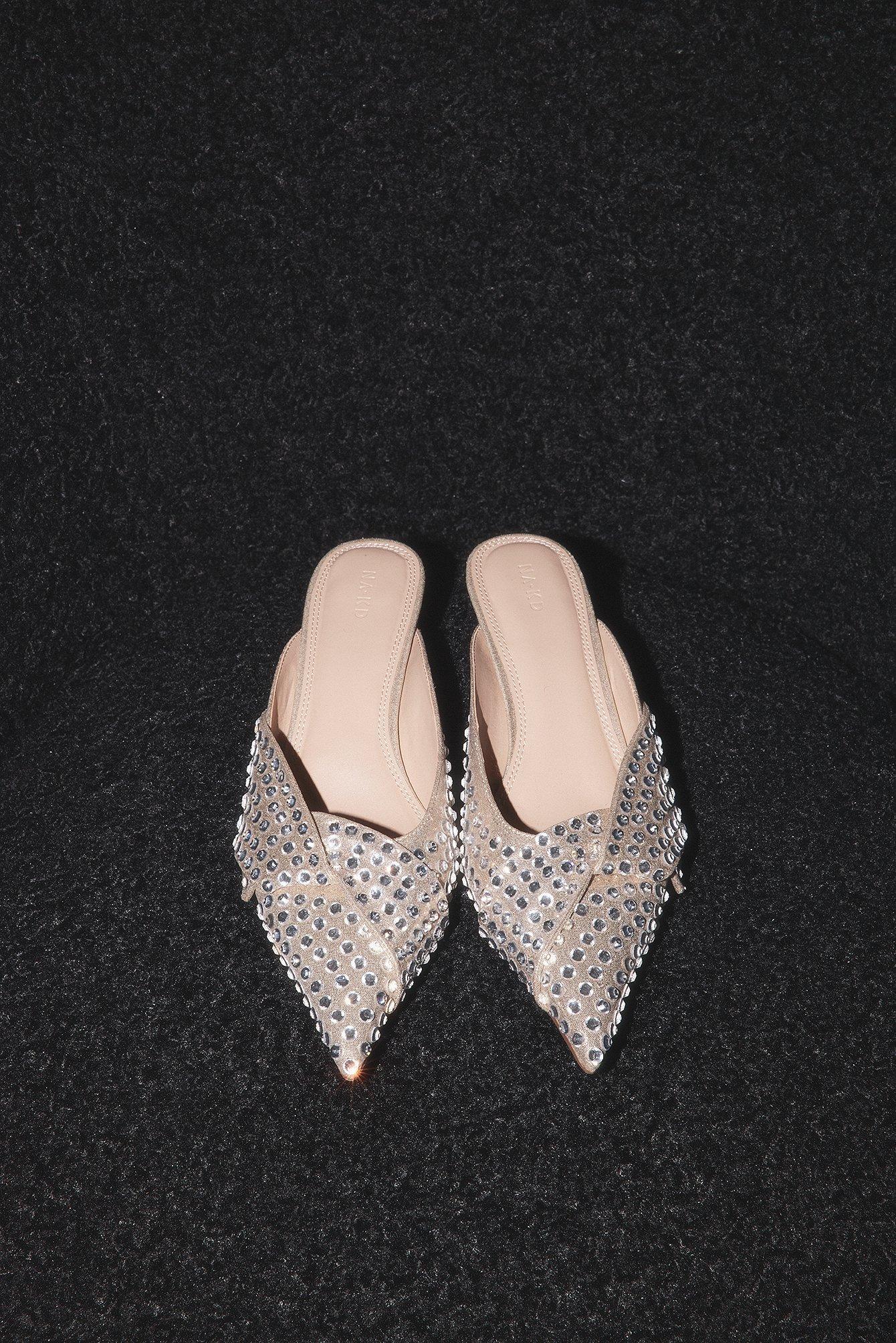 Rhinestone Pointy Toe Pumps Product Image