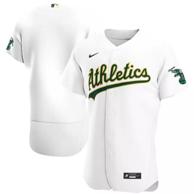 Men's Nike White Oakland Athletics Home Authentic Team Jersey, Size: 48 Product Image