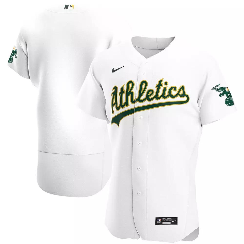 Men's Nike White Oakland Athletics Home Authentic Team Jersey, Size: 48 Product Image