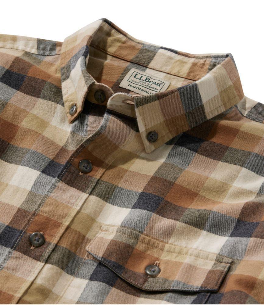 
                            Men's Brushed Jaspé Twill Shirt, Plaid, Traditional Untucked Fit
                         Product Image