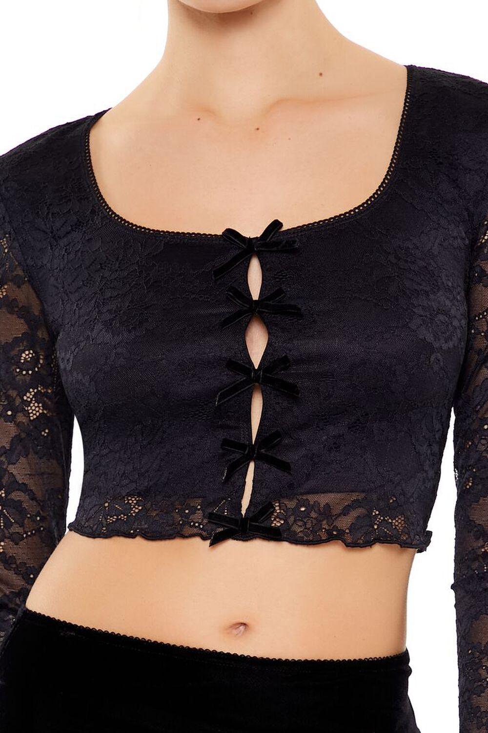 Lace Bow Crop Top | Forever 21 Product Image