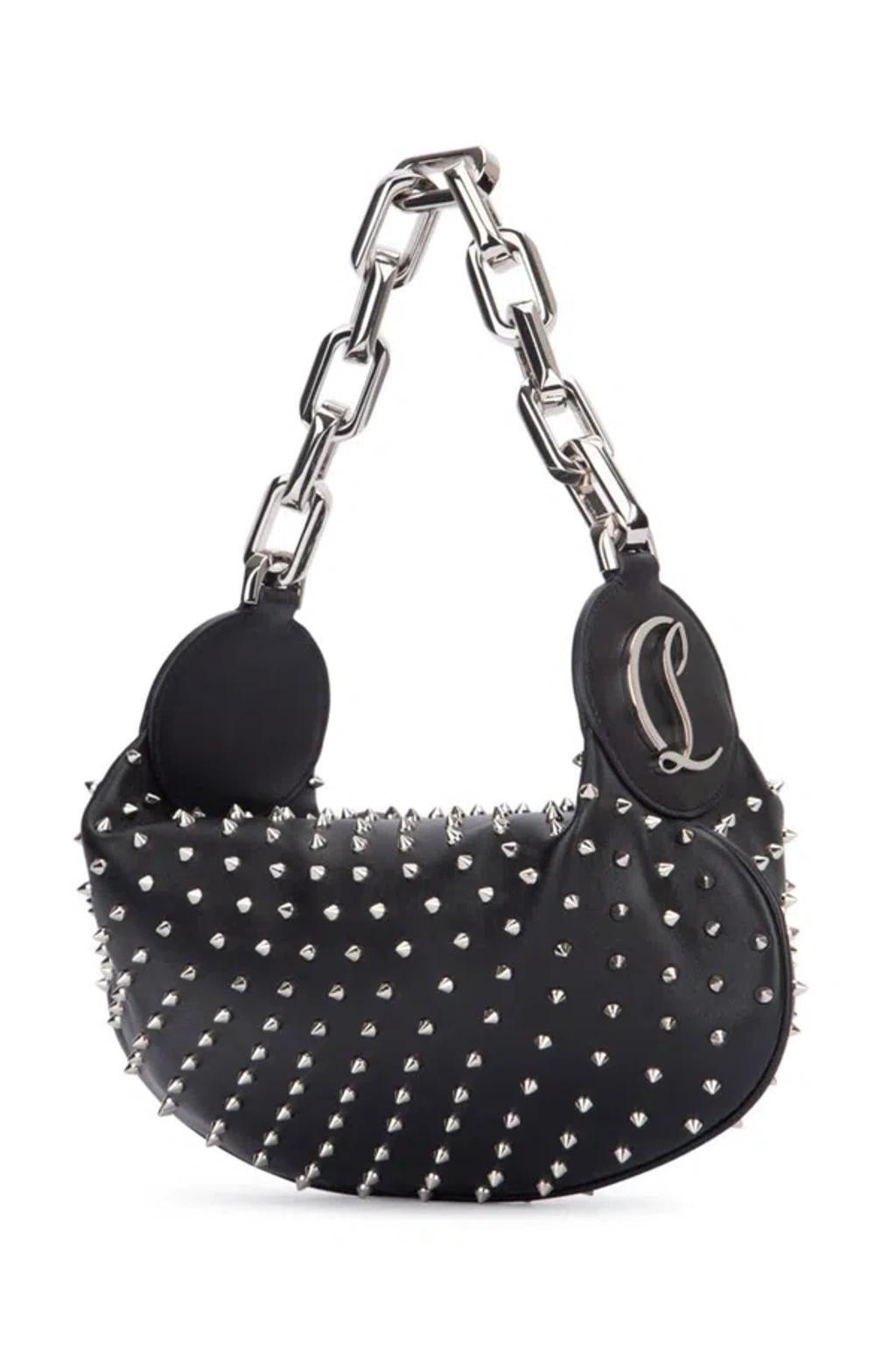 CHRISTIAN LOUBOUTIN Handbags In Blacksilversilver Product Image