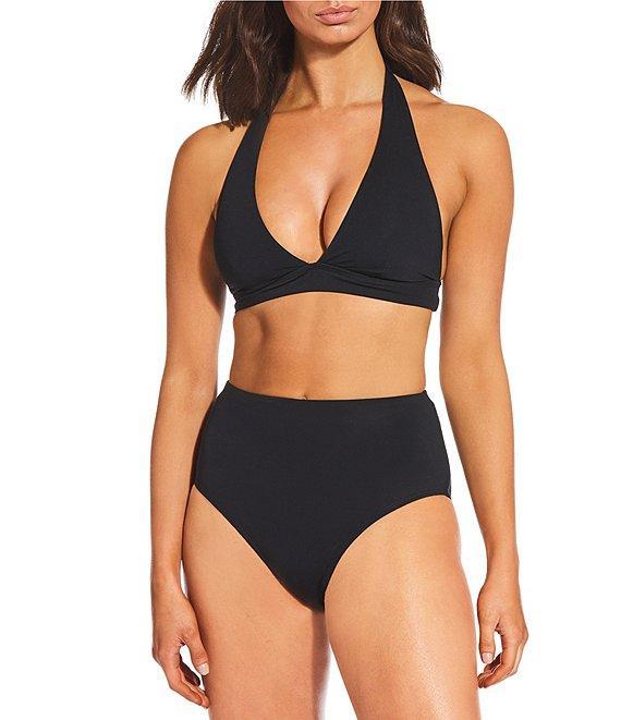 Alex Marie Signature Sculpt Solid High Waist Swim Bottom Product Image