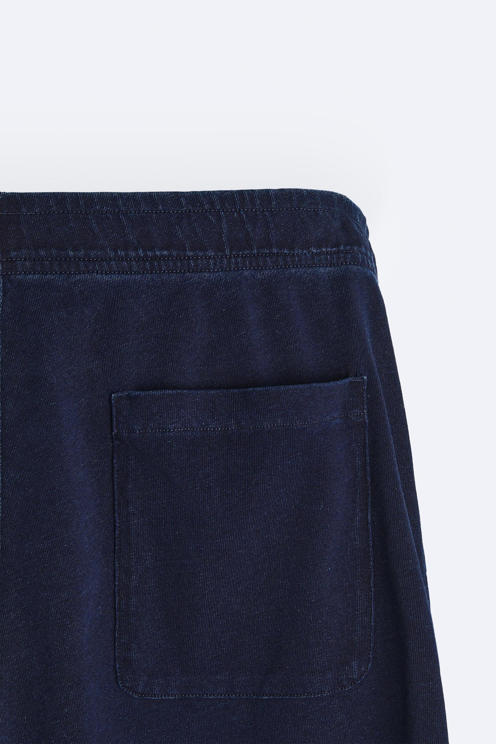 INDIGO COTTON SHORTS Product Image