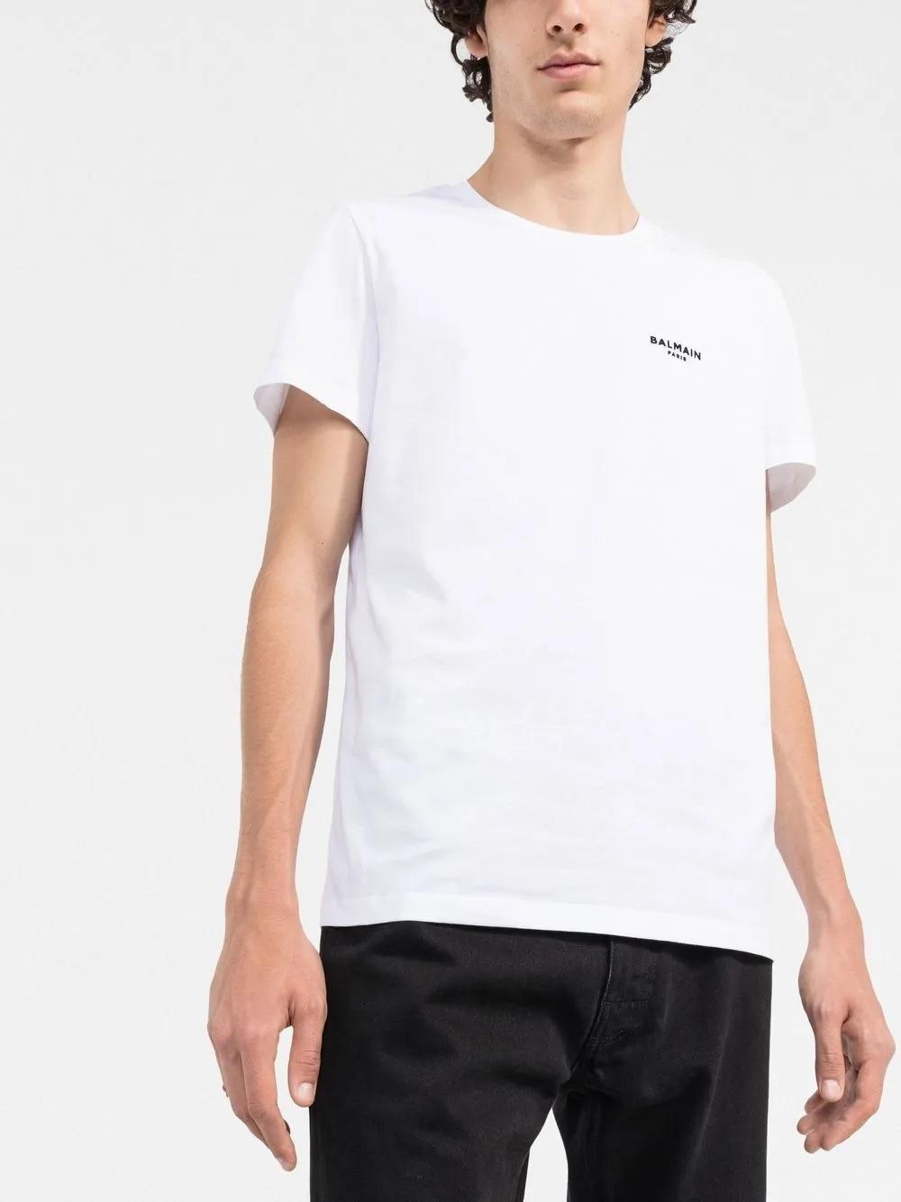logo-embroidered cotton T-shirt Product Image