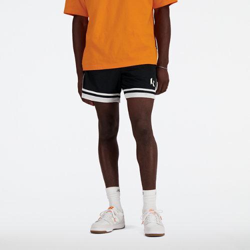 New Balance Mens New Balance X Klutch Pre-Game Chill Shorts - Mens Black/White Product Image