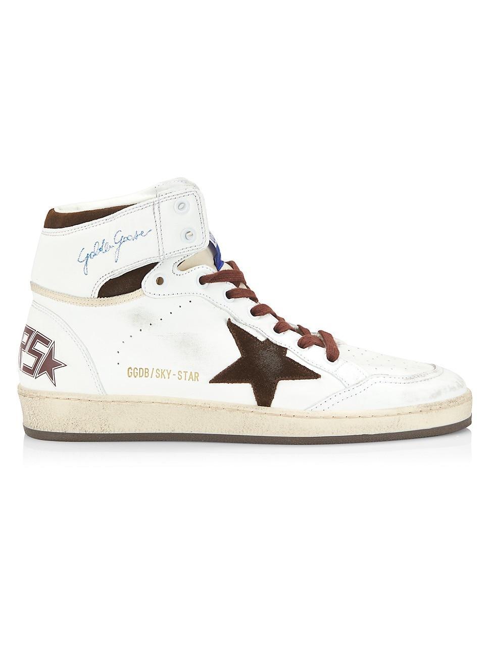 Mens Sky-Star Leather High-Top Sneakers Product Image