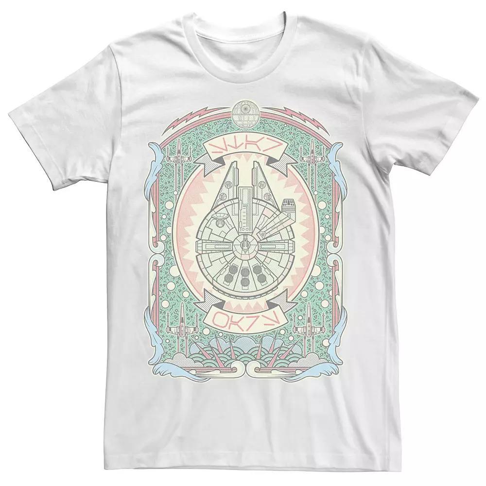 Mens Star Wars Geometric Falcon Poster Tee Product Image