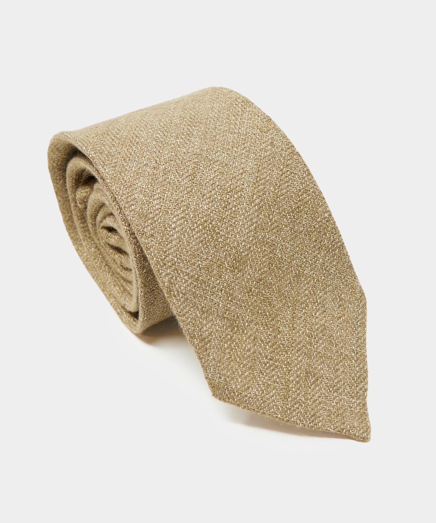Italian Linen Tie in Burlap Product Image