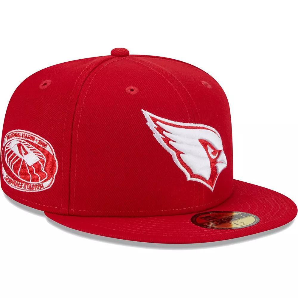 Men's New Era Scarlet Arizona Cardinals 2006 Inaugural Season Main Patch 59FIFTY Fitted Hat, Size: 7 1/8, Red Product Image