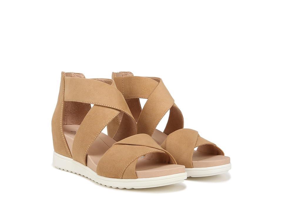 Dr. Scholl's Golden Hour Platform Wedge Sandal (Warm Microfiber) Women's Sandals Product Image