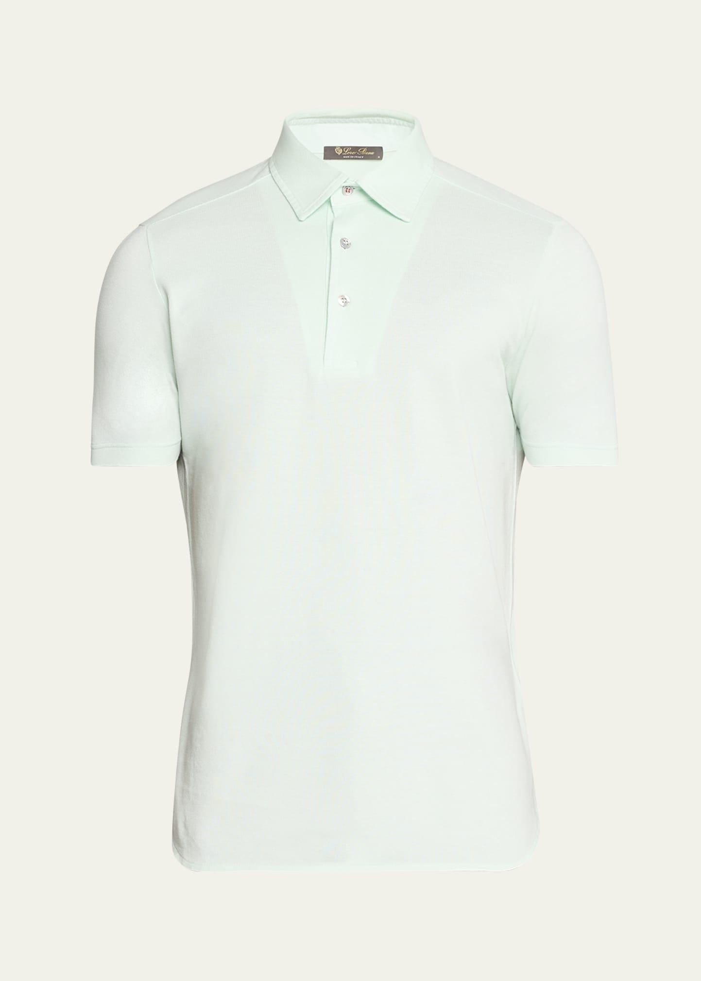 Mens Cotton Pique Polo Shirt Product Image