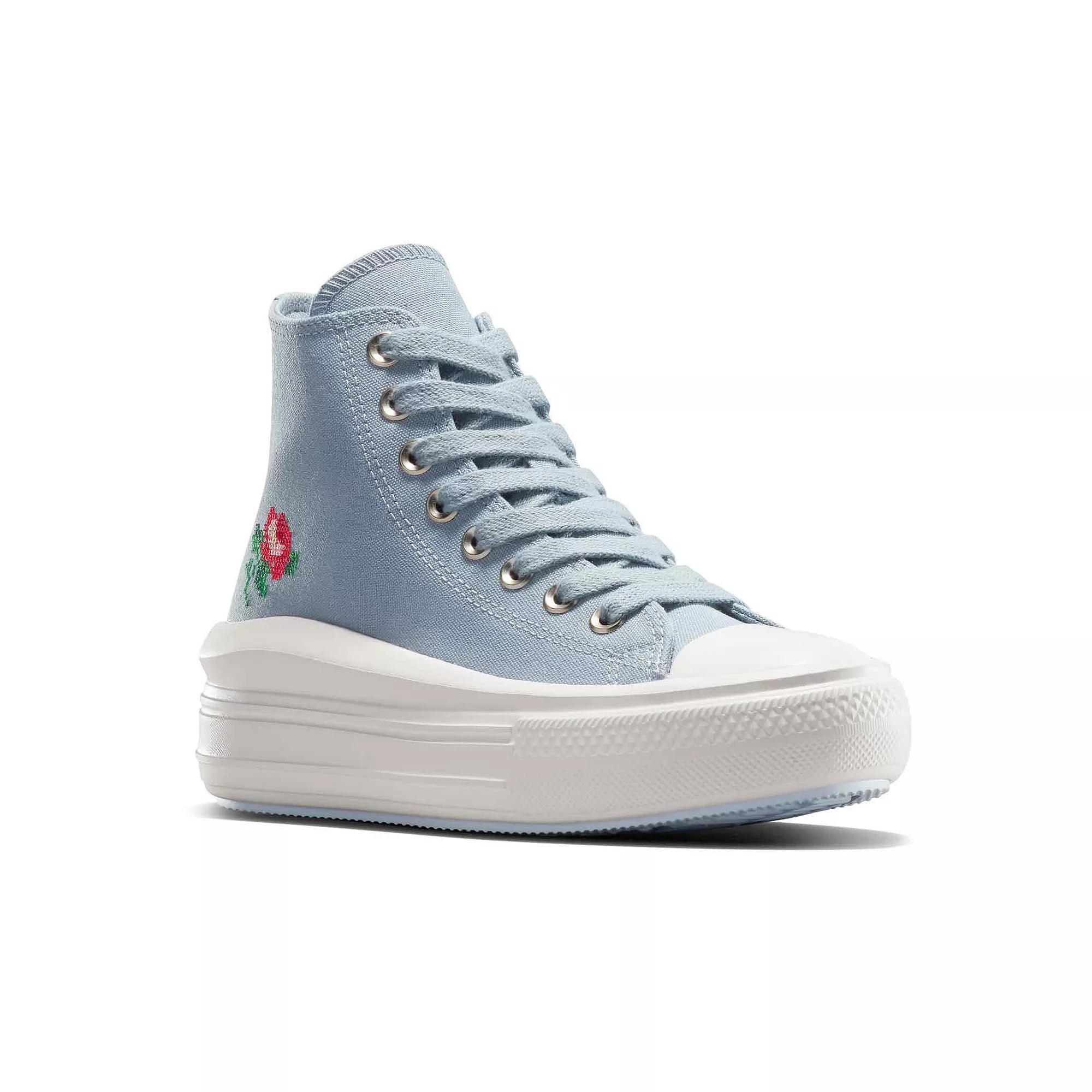 Converse Chuck Taylor All Star Move Women's High-Top Platform Sneakers, Size: 7, Blue Product Image