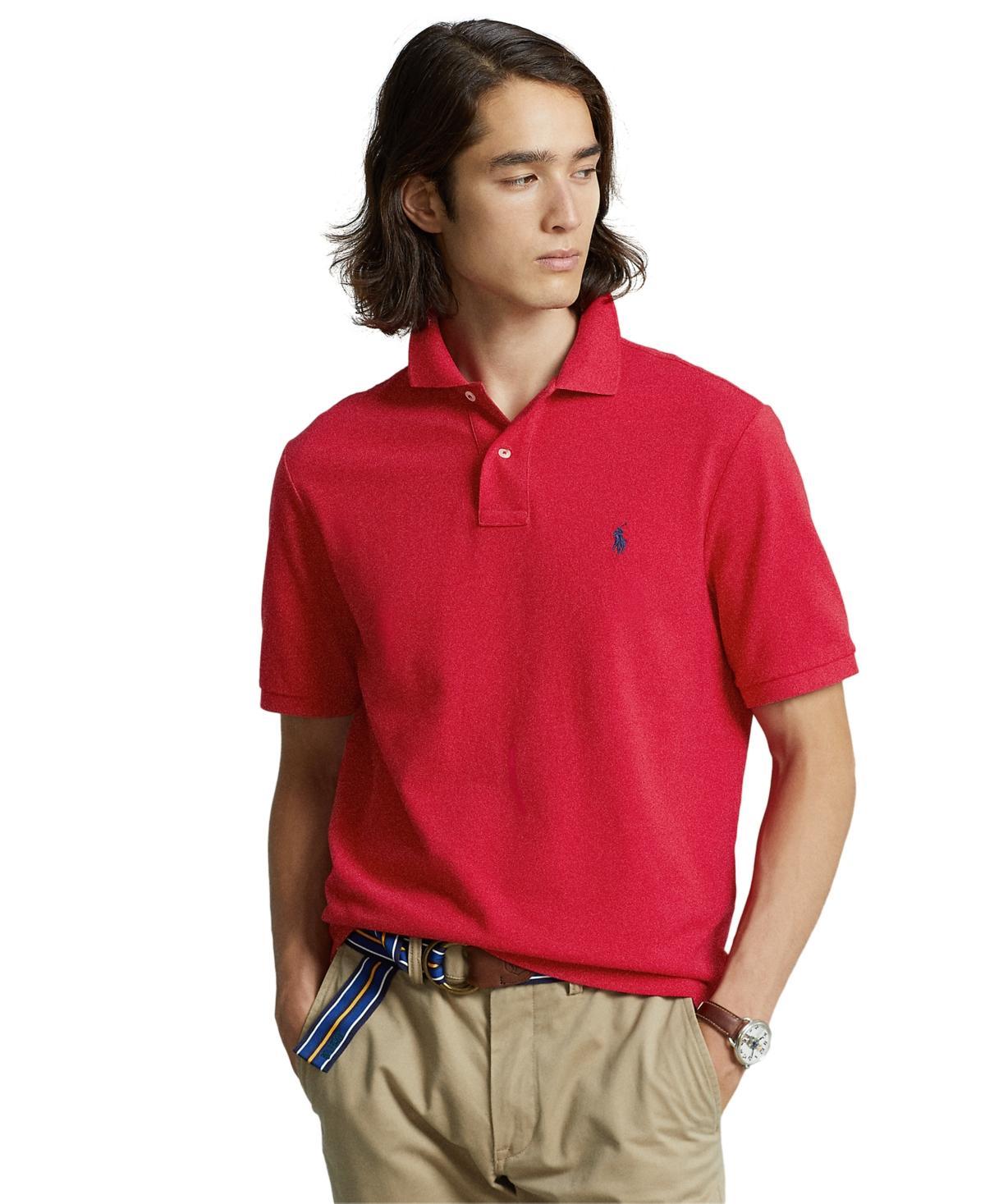 Mens Mesh Classic-Fit Polo Shirt Product Image