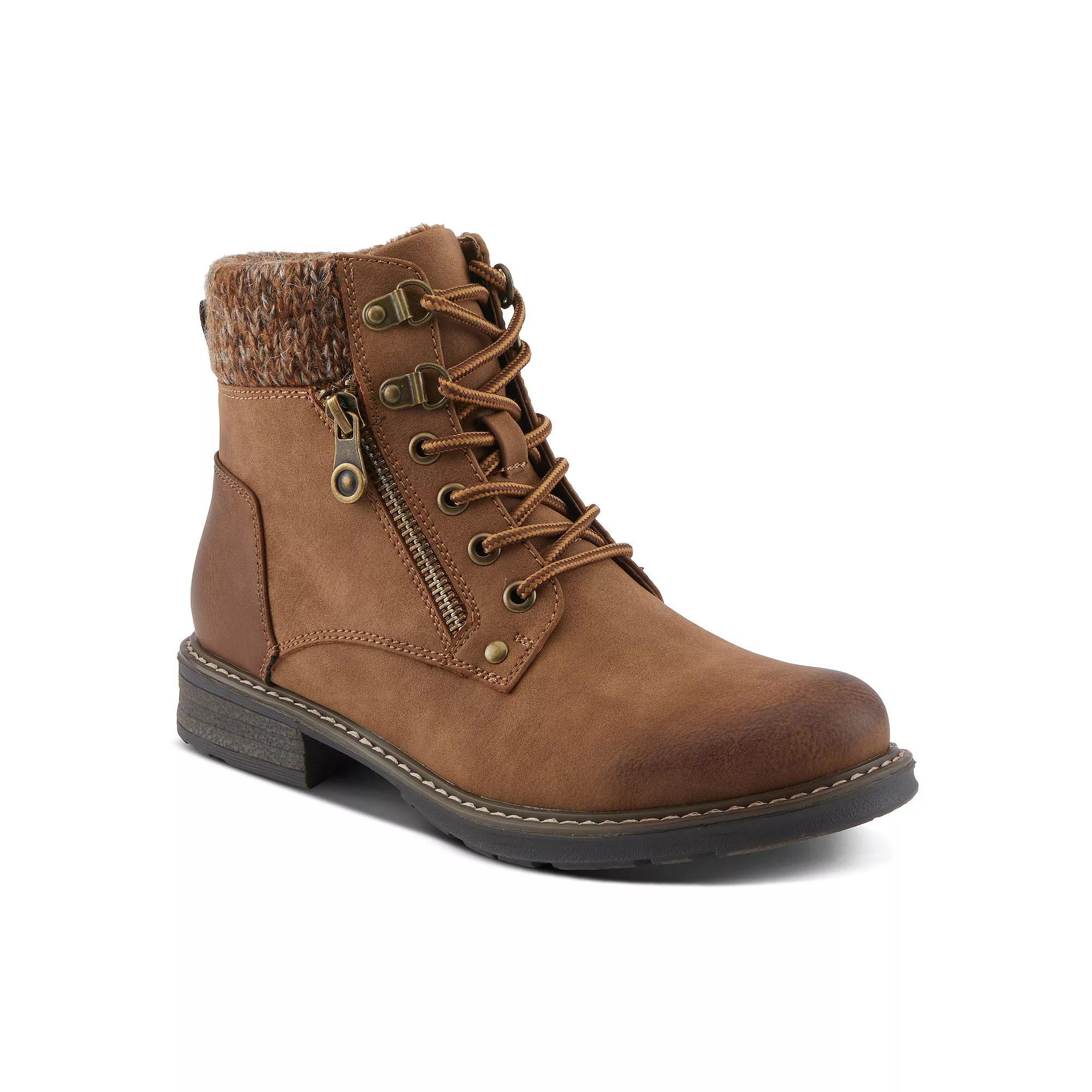 Patrizia Jadelyn Women's Heeled Knit Collar Ankle Boots, Size: 38, Light Brown Product Image