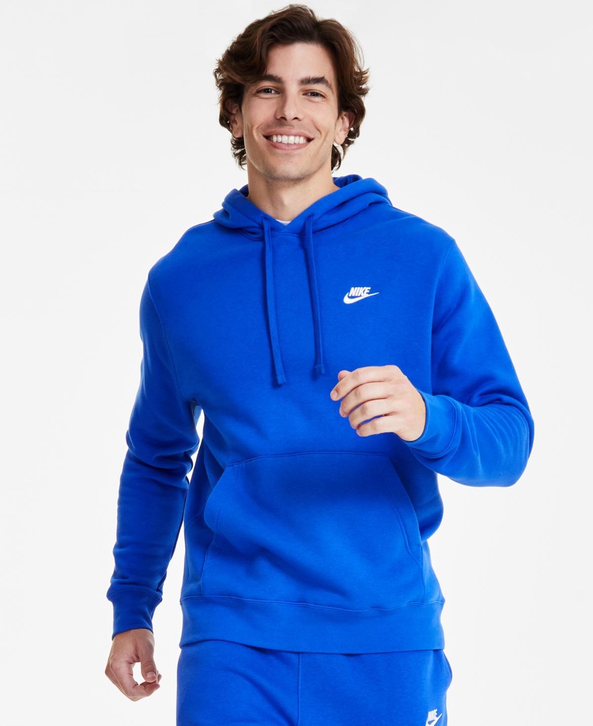 Mens Nike Sportswear Club Fleece Pullover Hoodie Dark Gray Grey Product Image