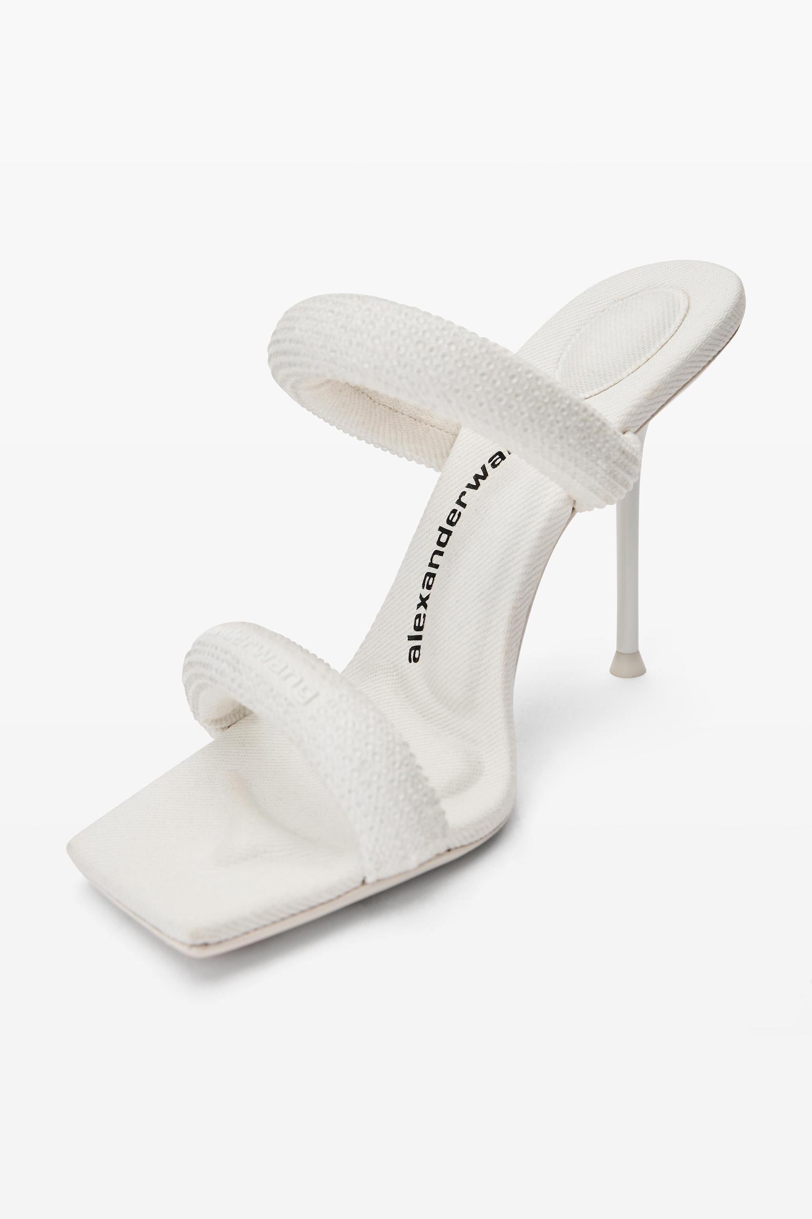 Julie 105mm Denim Crystal Hotfix Tubular Sandal Product Image
