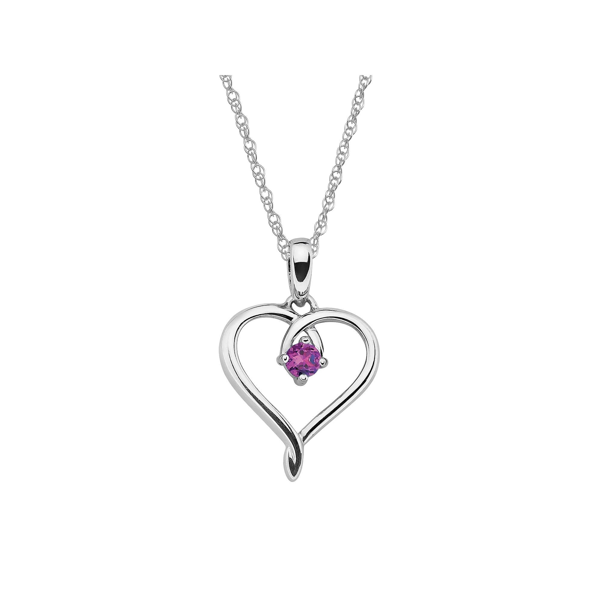 Boston Bay Diamonds Sterling Silver Aquamarine Openwork Heart Pendant, Womens Blue Product Image