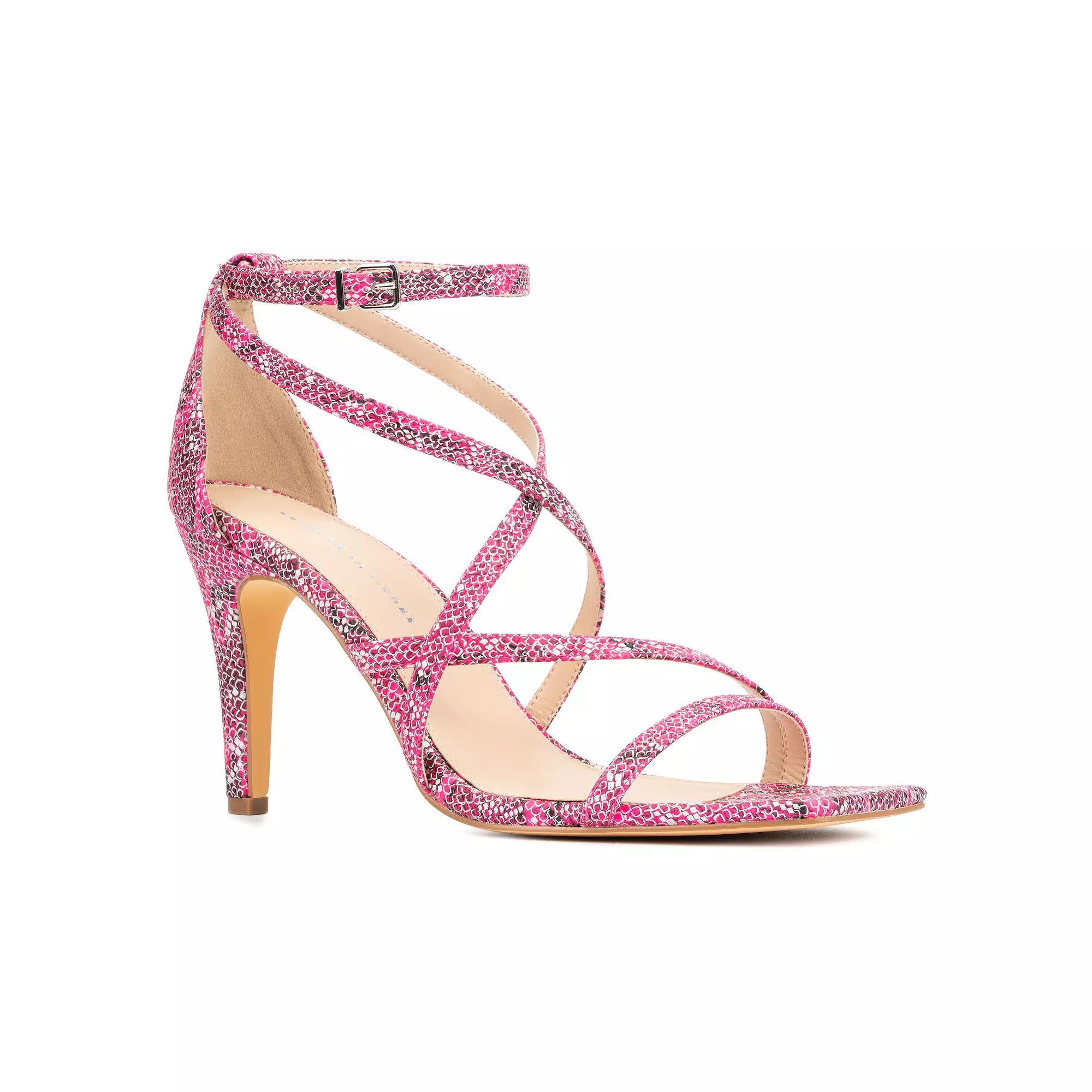Fashion to Figure Stella Women's Wide Width Strappy Sandals, Size: 7 Wide, Pink Product Image