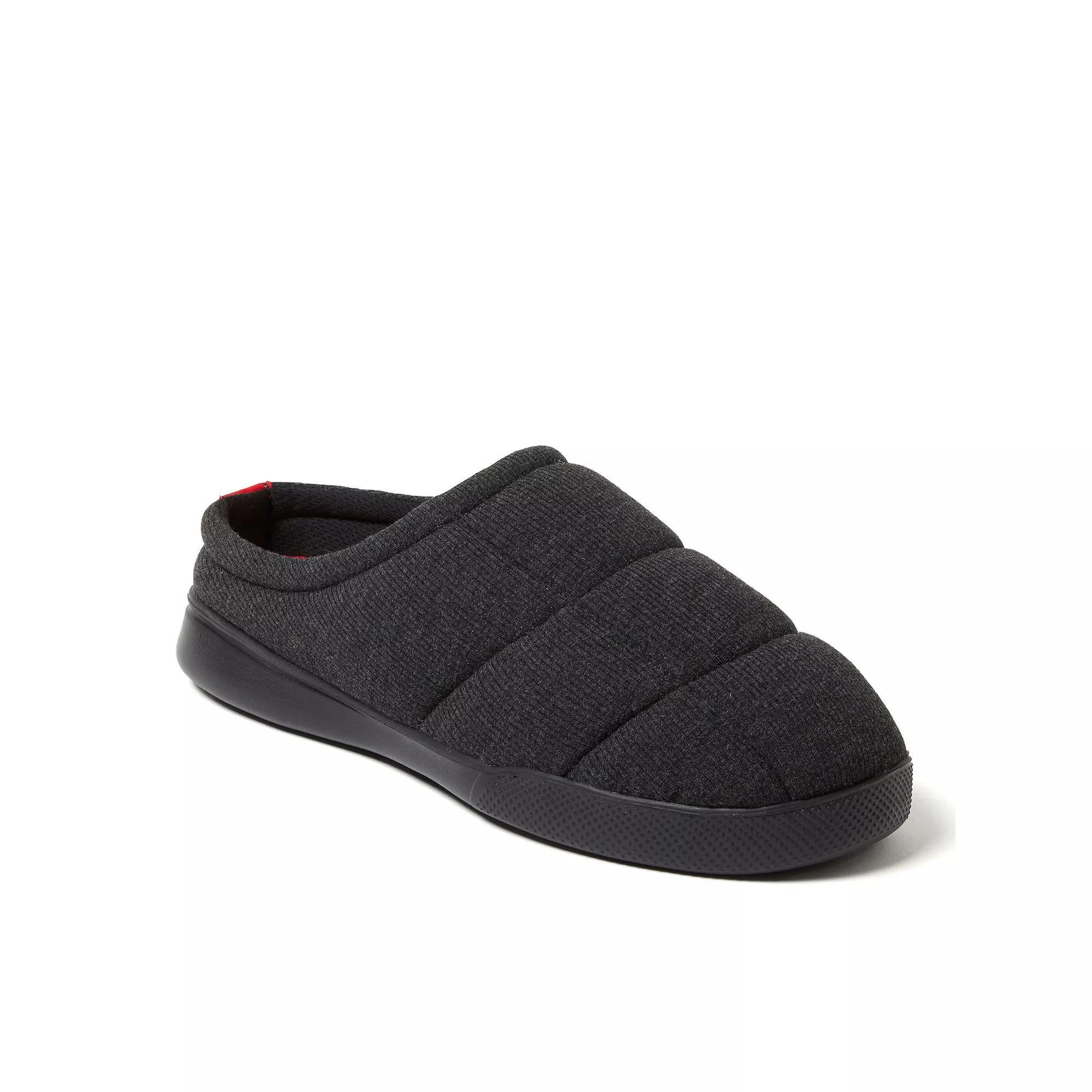 Dearfoams Brayden Men's Quilted All Day Lounge Clog Slippers, Size: XL, Black Product Image