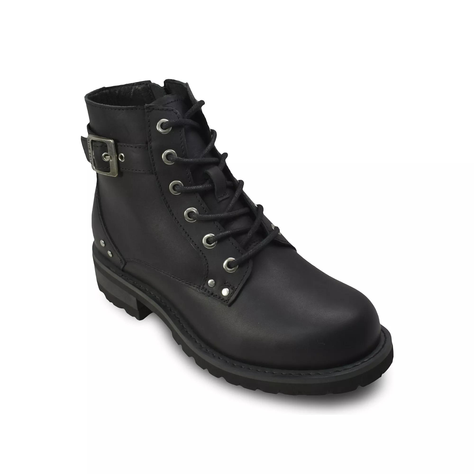 Ride Tecs 8647L Womens Leather Biker Boots Product Image