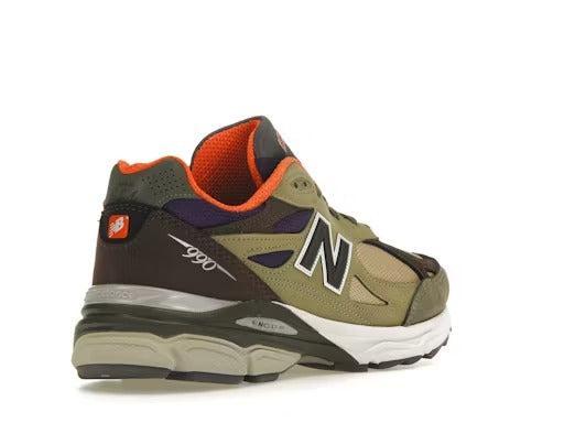 New Balance 990v3 MiUSA Teddy Santis Khaki Orange Product Image