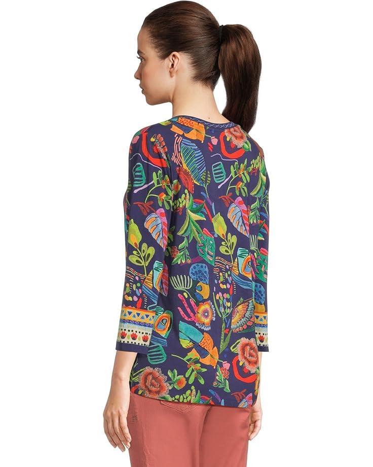 The Janie Favorite Short Sleeve Henley Tee Product Image