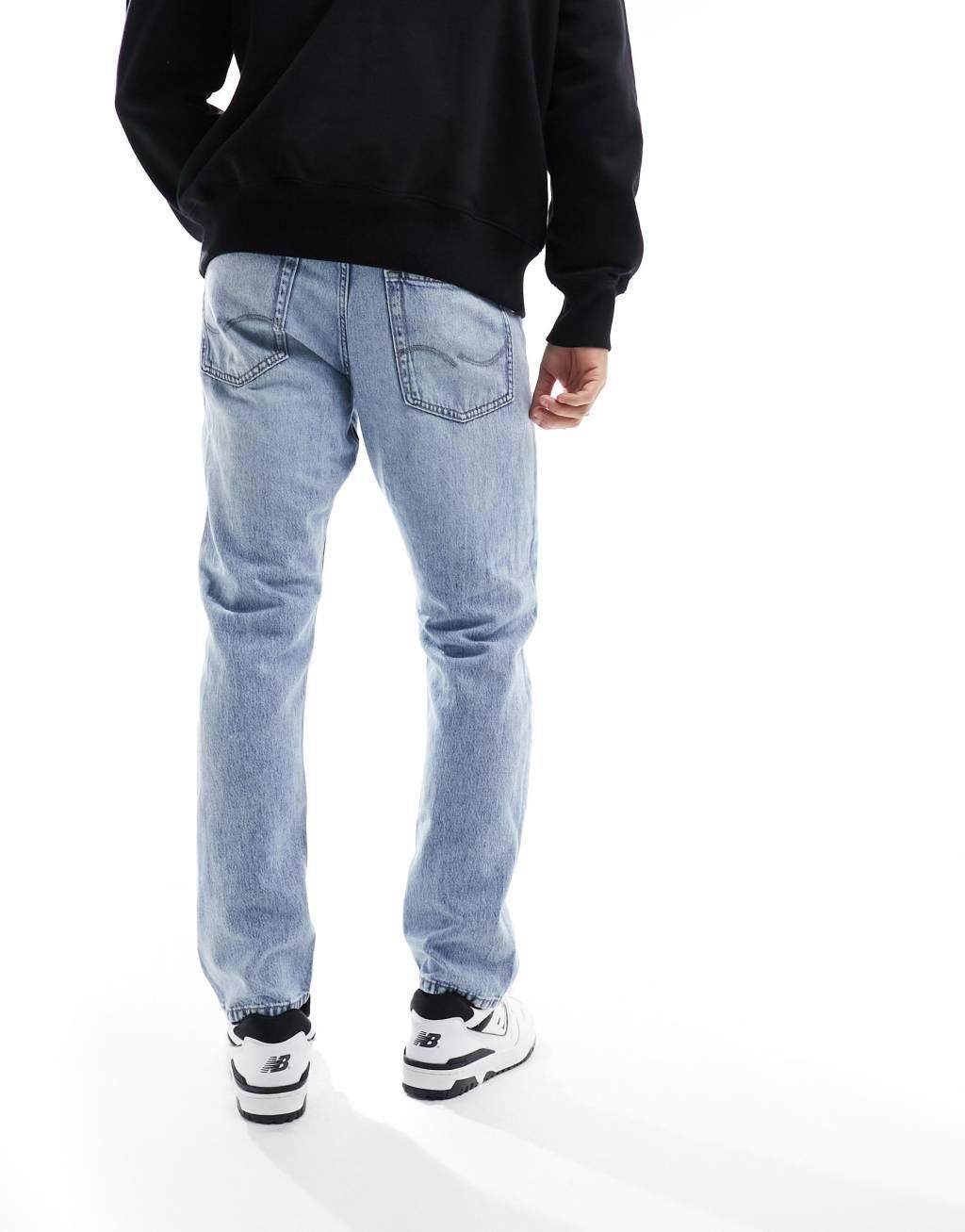 Jack & Jones Essentials Chris straight jean light wash blue Product Image