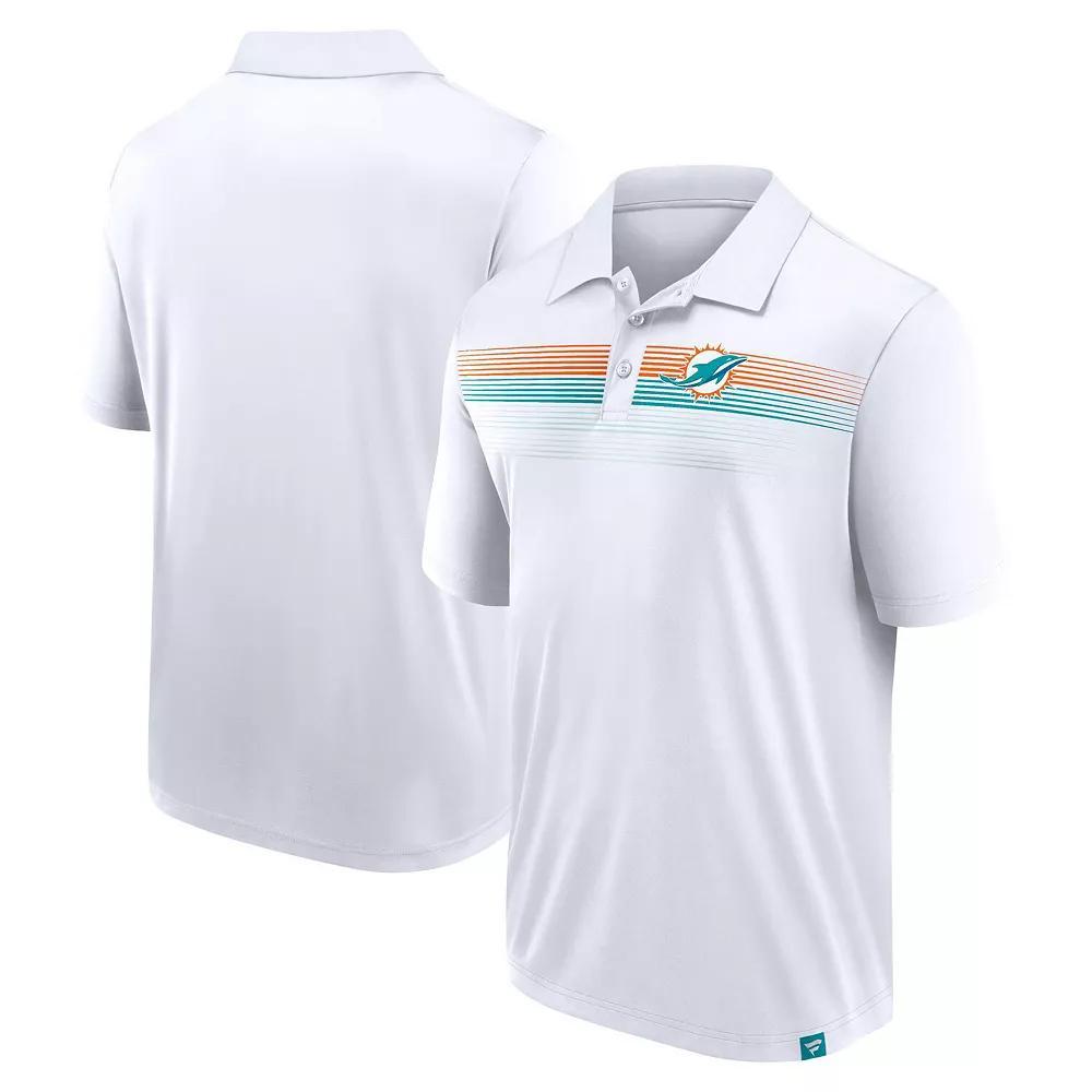 Men's Fanatics White Miami Dolphins Big & Tall Sublimated Polo, Size: 3XB Product Image