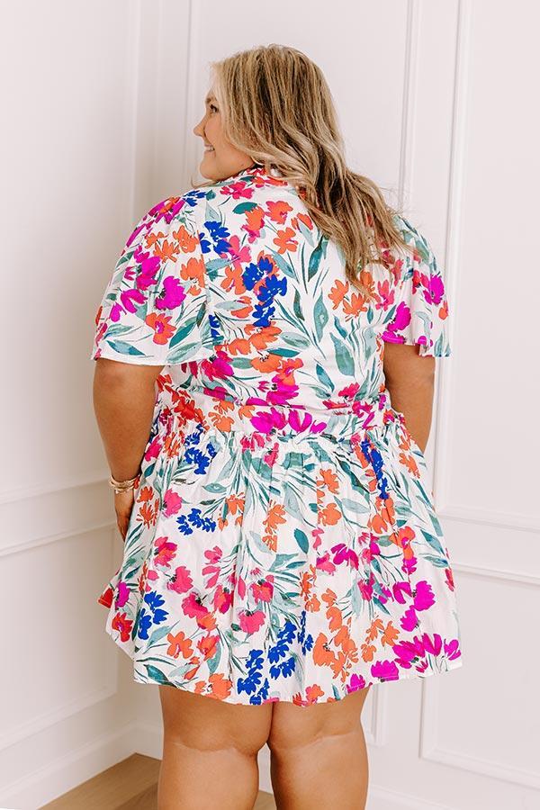 Sunday Social Floral Mini Dress Curves Product Image