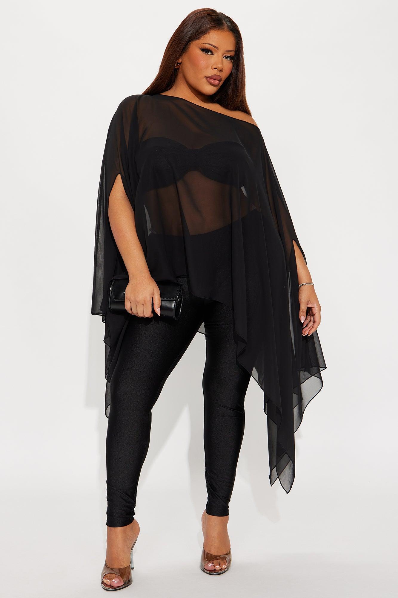 See Through Me 3 Piece Pant Set - Black Female Product Image
