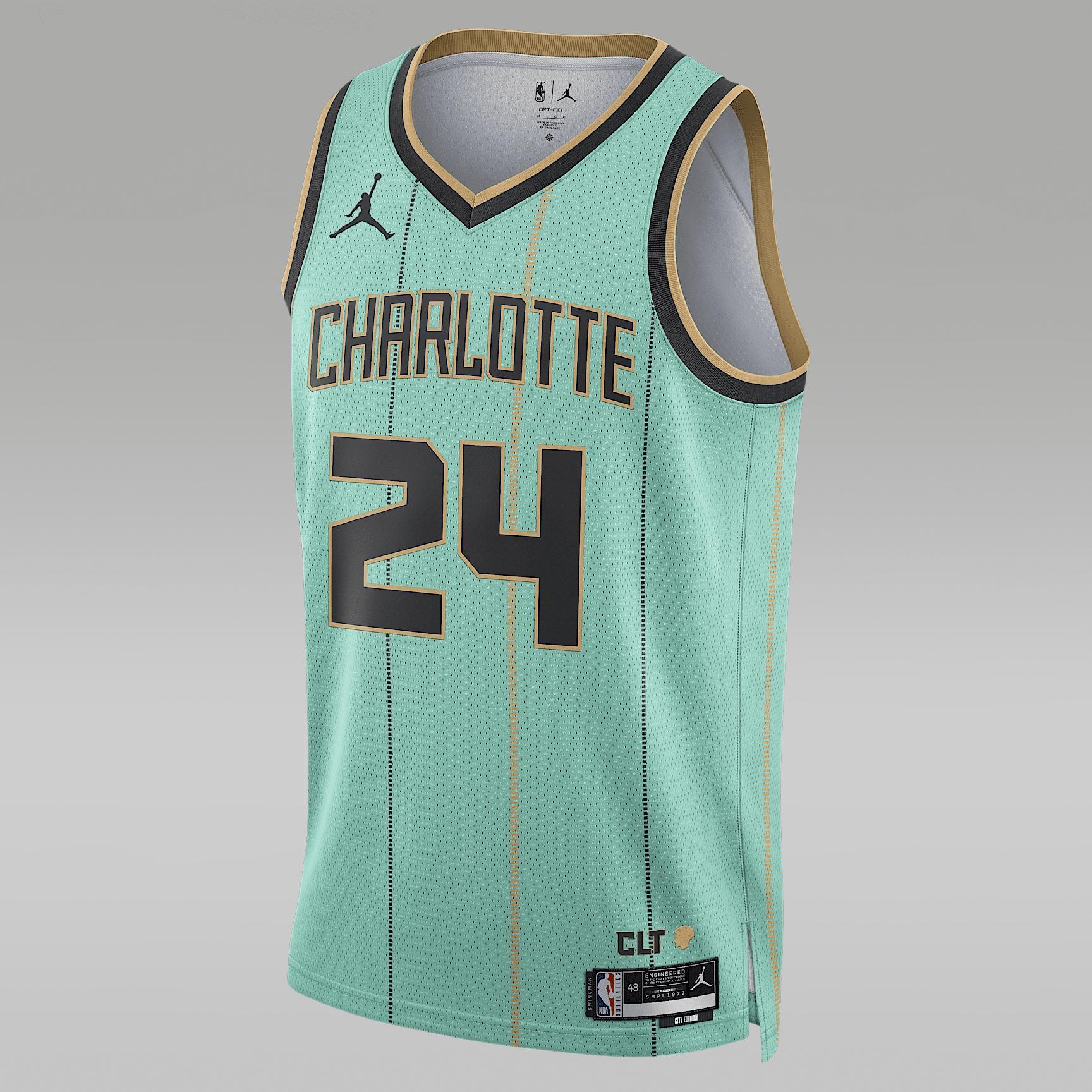 Brandon Miller Charlotte Hornets 2024/25 City Edition Men's Jordan Dri-FIT NBA Swingman Jersey Product Image