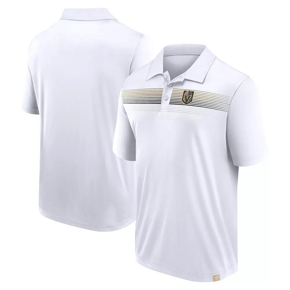 Men's Fanatics White Vegas Golden Knights Victory For Us Interlock Polo, Size: XL, Lvk White Product Image