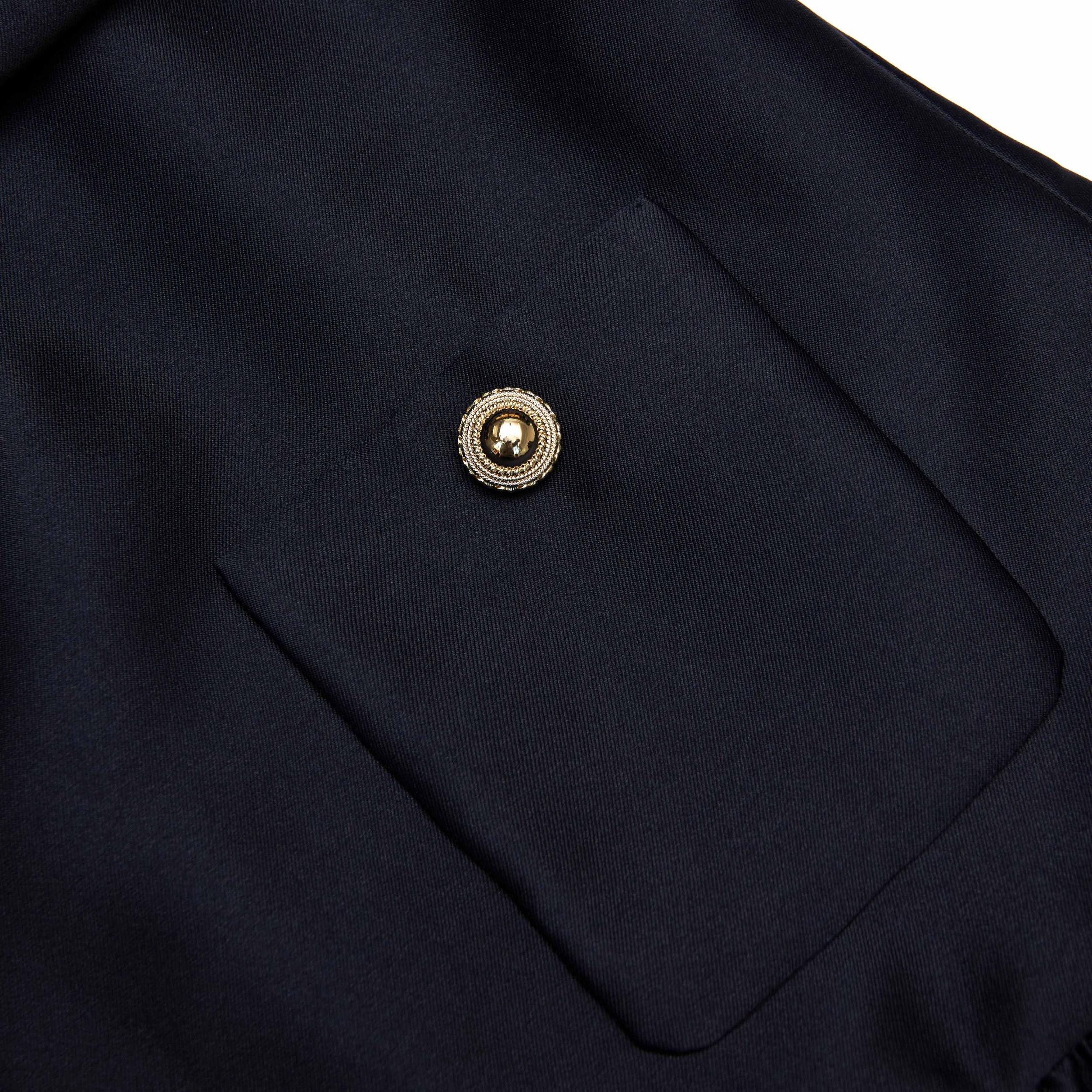 Navy Taffeta Mini Dress Product Image