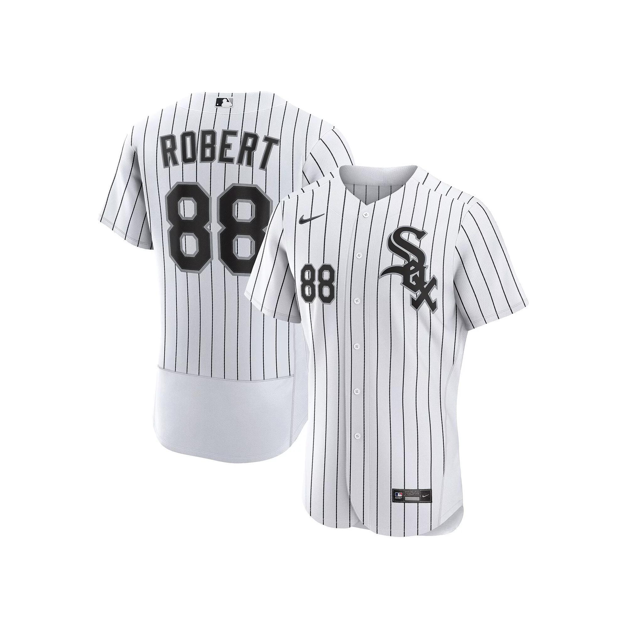 Men's Nike Luis Robert White/Black Chicago White Sox Home Authentic Player Jersey, Size: 40 Product Image