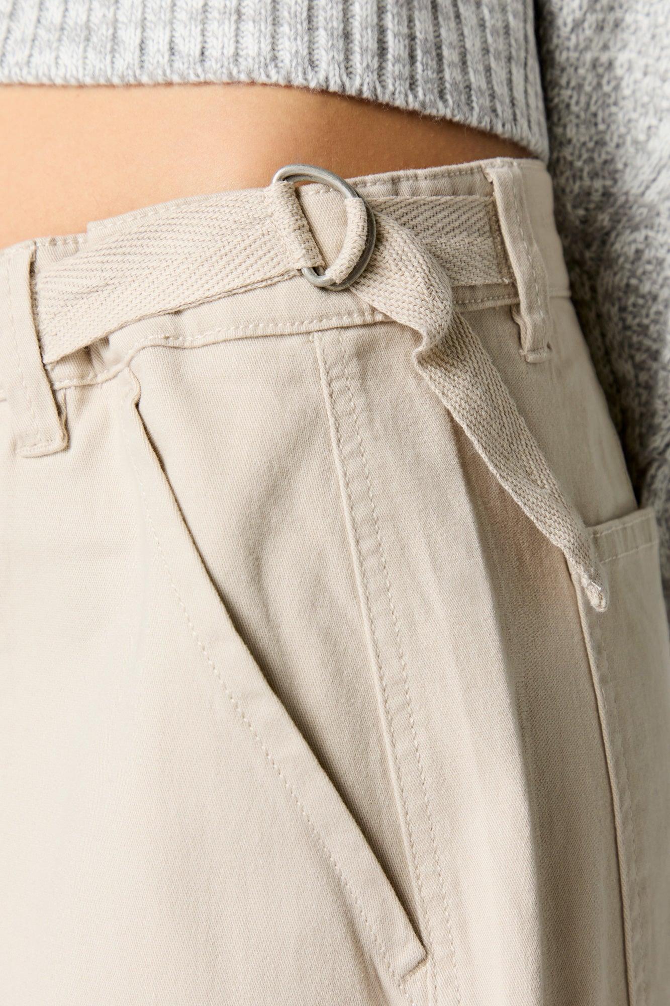 Adjustable Waist Baggy Cargo Pant Female Product Image
